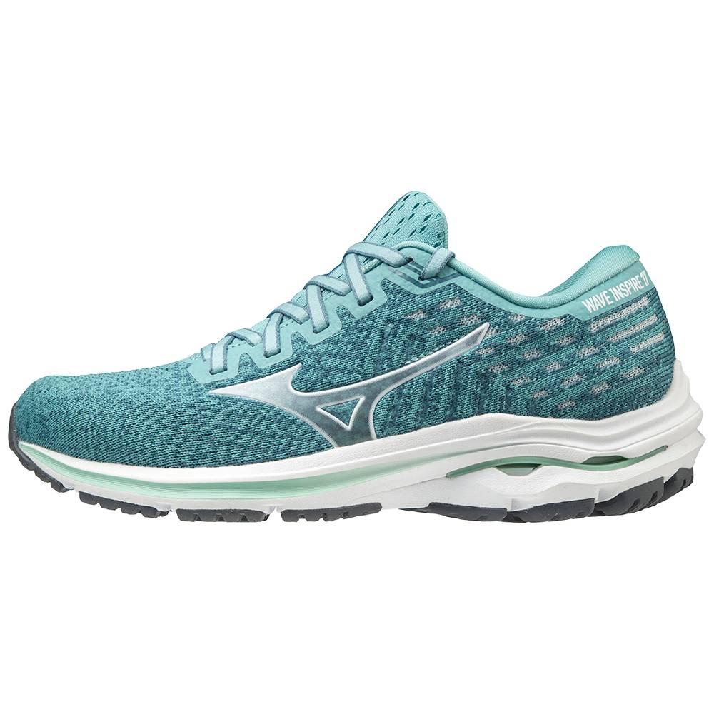 Sapatilhas Running Mizuno Wave Inspire 17 WAVEKNIT - Mulher - Turquesa/Branco - YJSIR6942